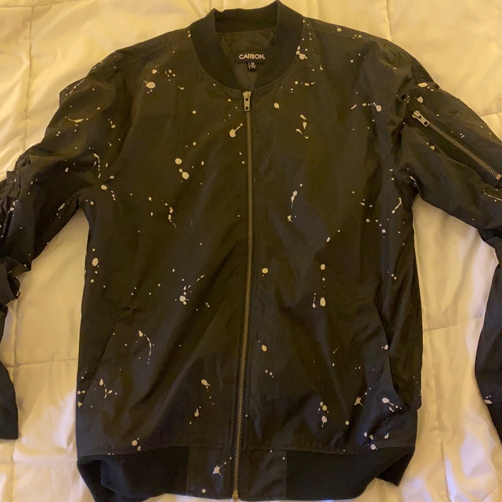 Black bomber jacket